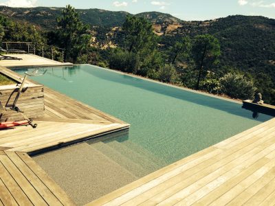 Piscine rénovée avec le revêtement Aquabright