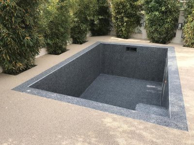 Piscine rénovée avec le revêtement Aquabright