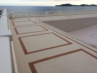Terrasse en moquette de pierre Résimarbre