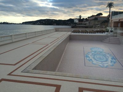 Terrasse en moquette de pierre Résimarbre