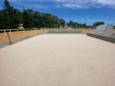 Terrasse en moquette de pierre Résimarbre
