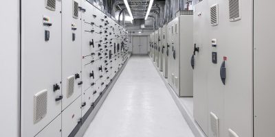 Salle électrique au sol antistatique en résine