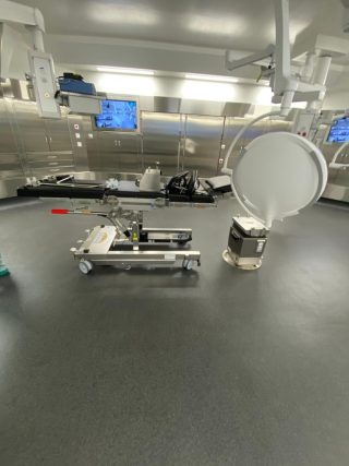 Sol hospitalier et salle blanche